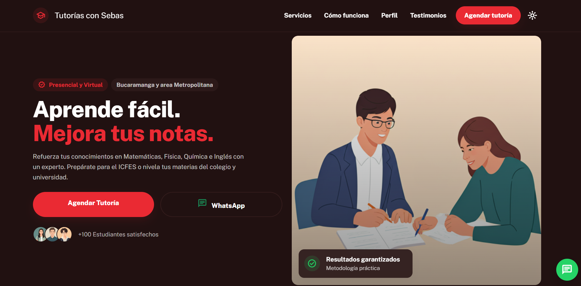 Tutorías con Sebas - Home