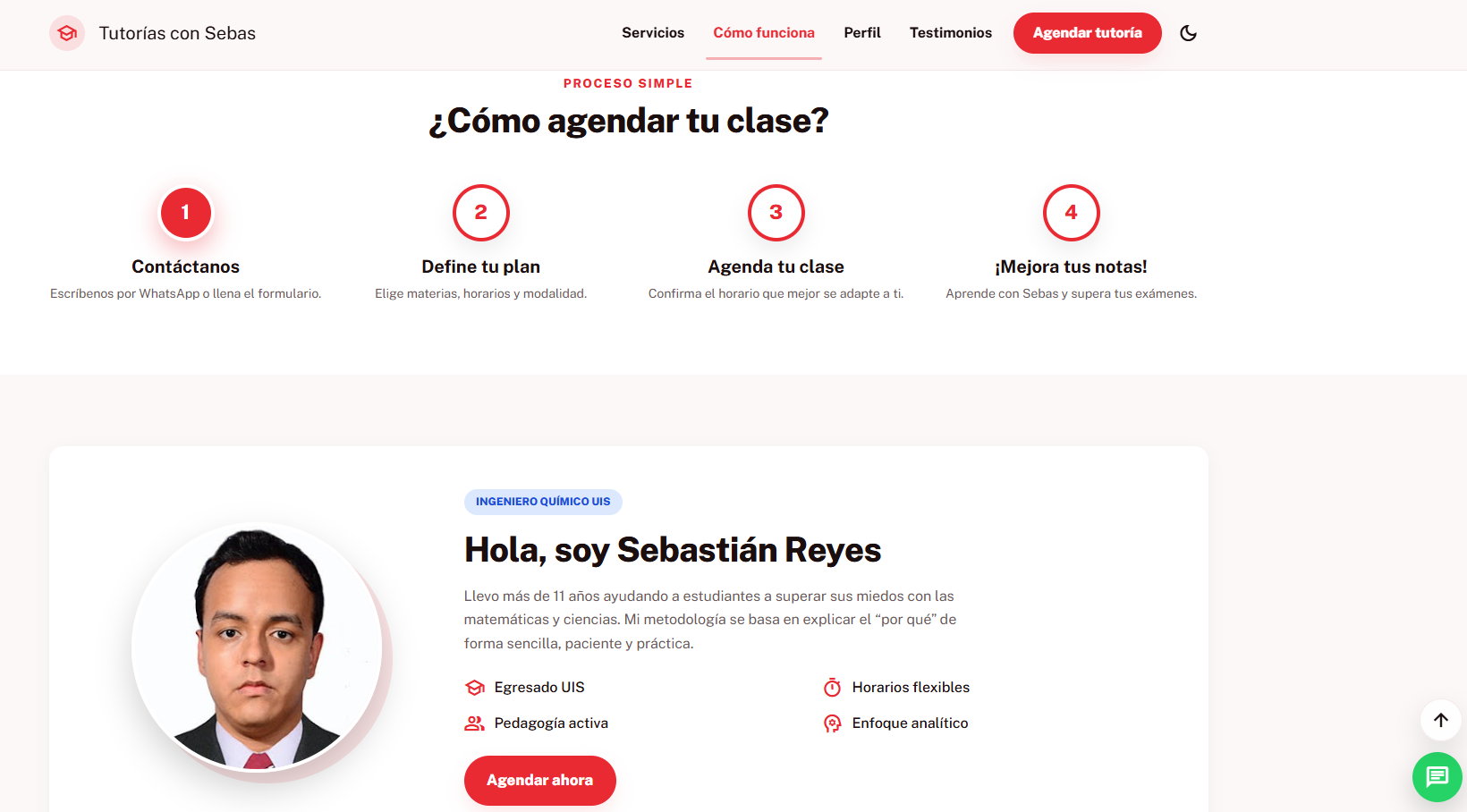 Tutorías con Sebas - Testimonios